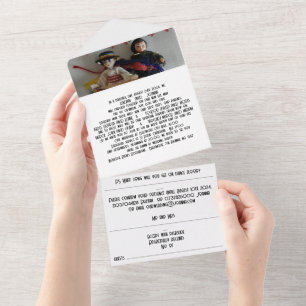 Faire-Part de Mariage Roumain Tout en Un