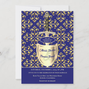 Faire-part de mariage Royal Gold Motif