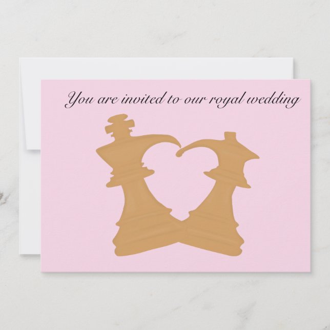 faire-part de mariage royale (Devant)