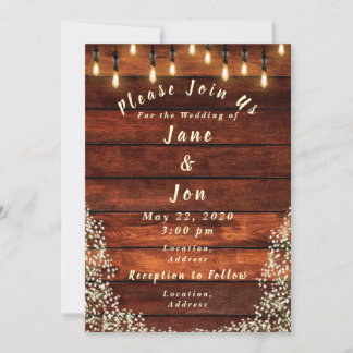 Faire-part de mariage rustique