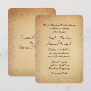 Faire-part de mariage rustique
