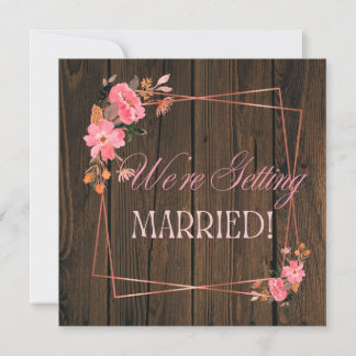 Faire-part de mariage rustique