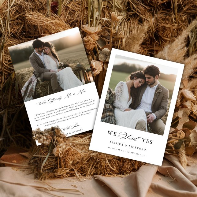 Faire-Part de Mariage Rustique Balle de Foin Nous  (Créateur téléchargé)