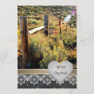 Faire-part de mariage rustique de Mountain Meadow