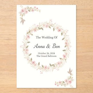 Faire-part de mariage rustique élégant