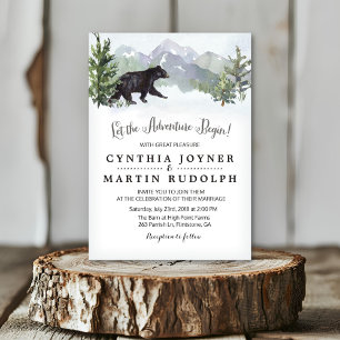 Faire-Part de Mariage Rustique 'L'Aventure Commenc