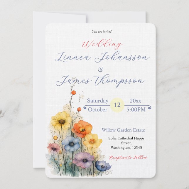 Faire-part de mariage rustique sur le thème du jar (Devant)