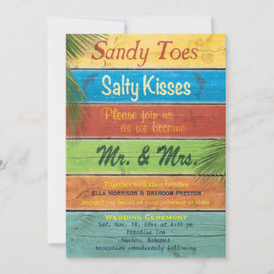 Faire-part de mariage Sandy Toes Salty Kisses