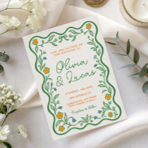 Faire-part de mariage sauvage de jardin rustique