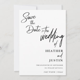 Faire-Part de Mariage "Save The Date" Édition Mode
