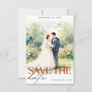 Faire-part de mariage "Save The Date" | Romantique