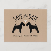 Faire-part de mariage Silhouettes de Terrier Gallo