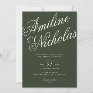Faire-part de mariage simple