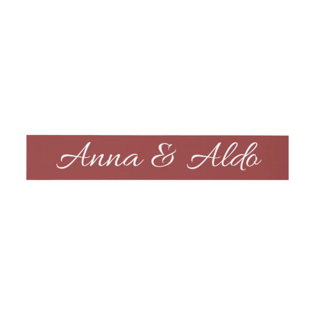 faire-part de mariage simple avec bandeau ventral (Plat)