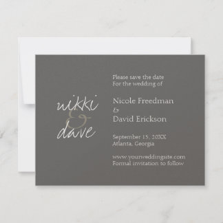 Faire-part de mariage simple et chic avec reflets
