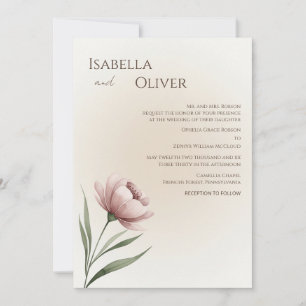 Faire-part de mariage simple minimaliste
