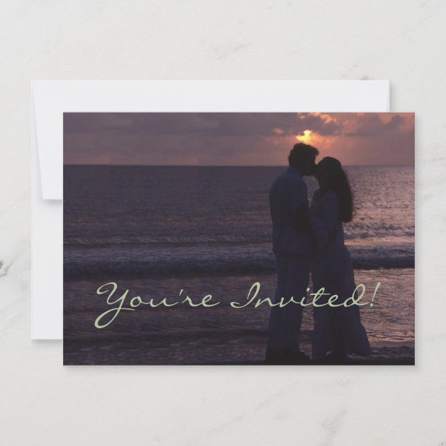 Faire-part de mariage simple Modèle photo personna (Devant)