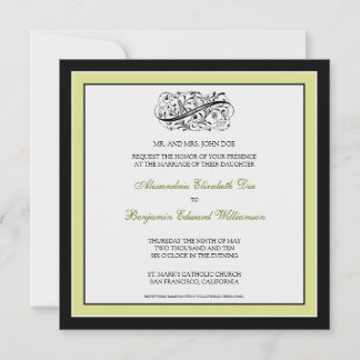 Faire-part de mariage simplement élégant