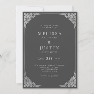 Faire-part de mariage simpliste moderne
