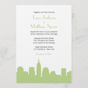 Faire-part de mariage Skyline NYC