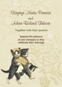 Invitations Faire Part Cartes Mariage Chat Zazzle Fr