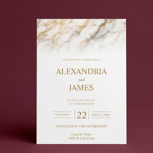 Faire-part de mariage Soft Marble Fade