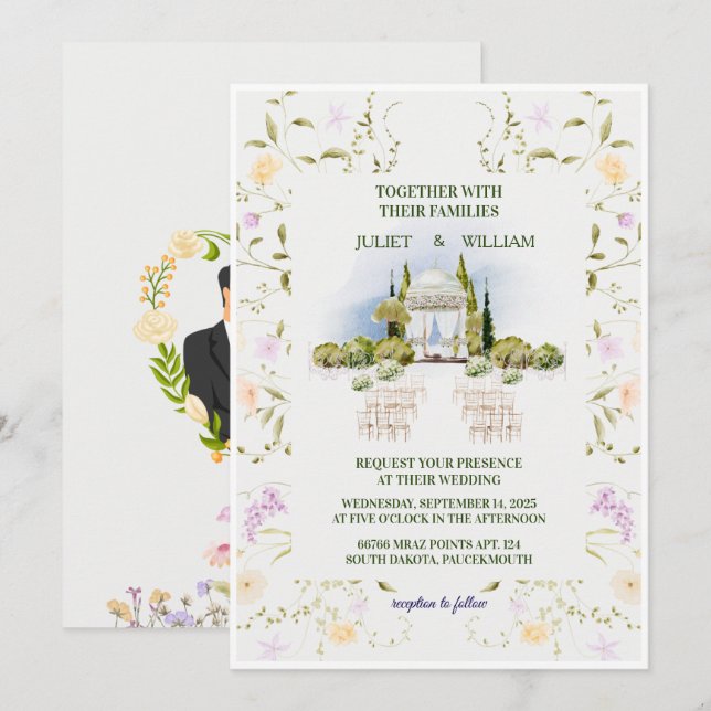Faire-Part de Mariage Sportif | Maison de Verre  (Devant / Derrière)