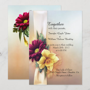 Faire-part de mariage Spring Blooms