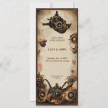 Faire-part de mariage Steampunk