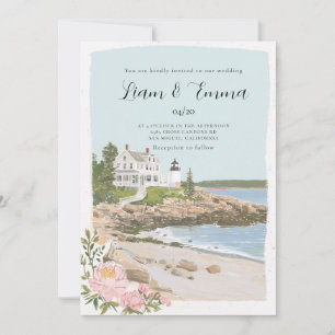 Faire-part de mariage sur la côte du Maine