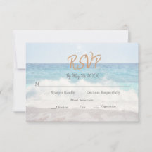 Faire-part de mariage sur la plage Mariage au bord