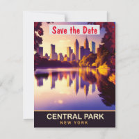 Faire-part de mariage sur la skyline de Central Pa