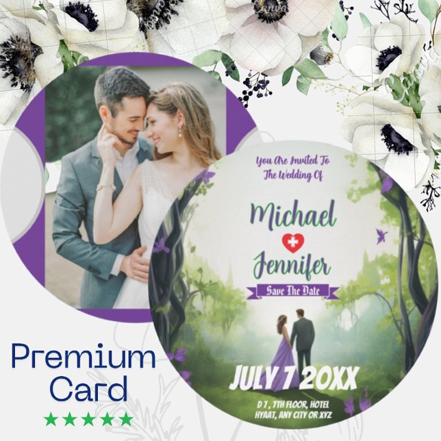 Faire-Part de Mariage sur Mesure avec Photo de la  (Créateur téléchargé)