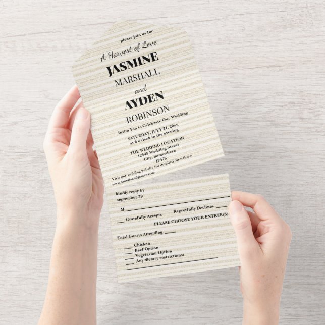Faire-part de Mariage sur Mesure Élégants (Déchirure)