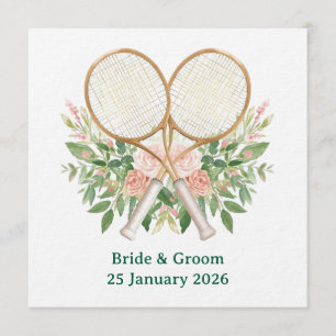 Faire-part de mariage Tennis Save the Date