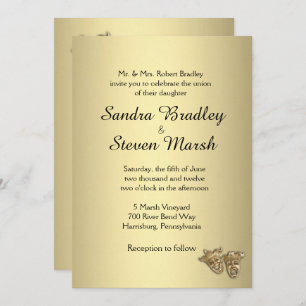 Faire-part de mariage théâtrale