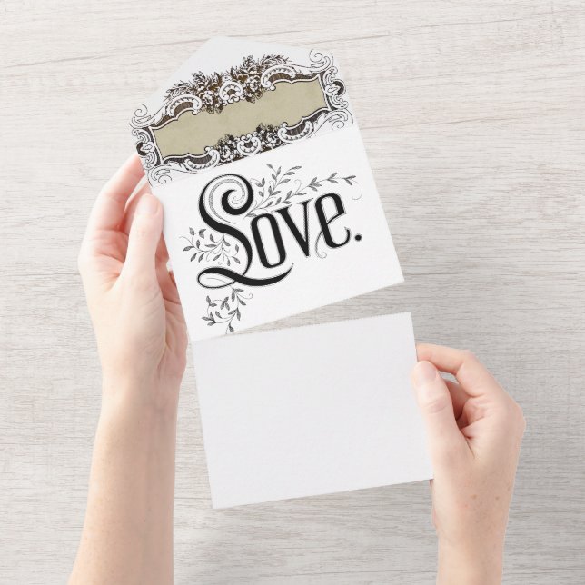 Faire-Part de Mariage Tout-en-un (Déchirure)