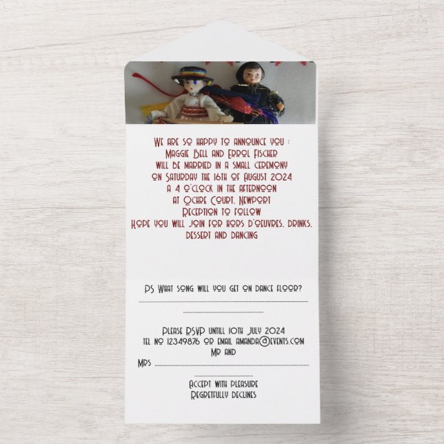 faire-part de mariage tout en un (À l'intérieur)