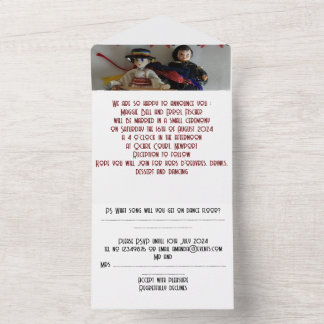 faire-part de mariage tout en un