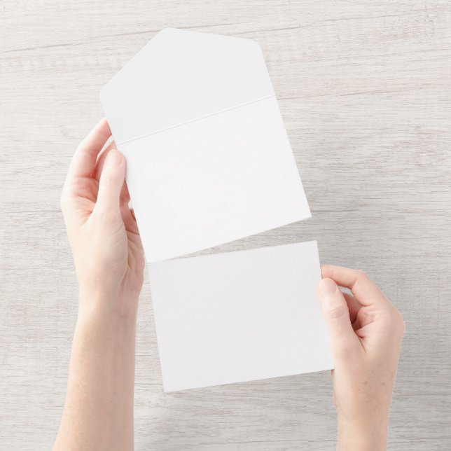 Faire-Part de Mariage Tout-en-Un (Déchirure)