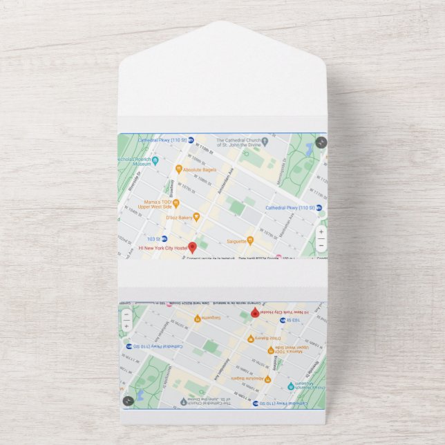 Faire-Part de Mariage Tout en Un (Dehors)