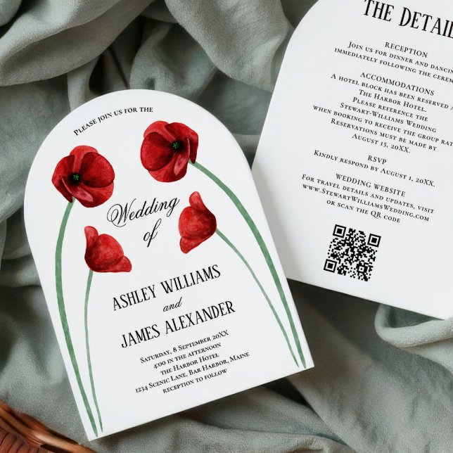 Faire-Part de Mariage Tout en Un Fleurs d'Arche de (Créateur téléchargé)