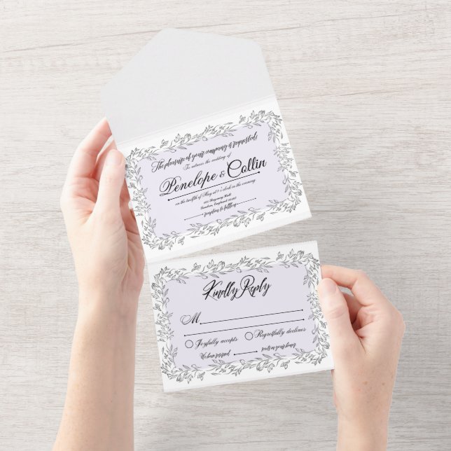 Faire-part de mariage tout-en-un inspiré de Bridge (Déchirure)