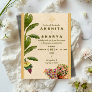 Faire-part de mariage traditionnel formel