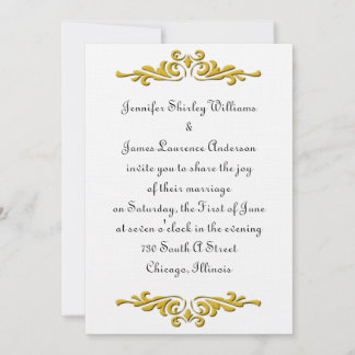 Faire-part de mariage traditionnelle