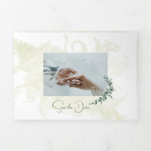Faire-part de mariage triplé personnalisable