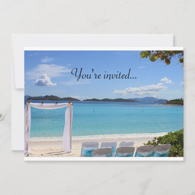 faire-part de mariage tropicale (Devant)