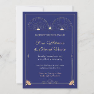Faire-part de mariage Ultramarin Double Arche Art