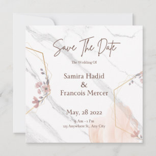 Faire-part de mariage unique pour Sauvegarder la D