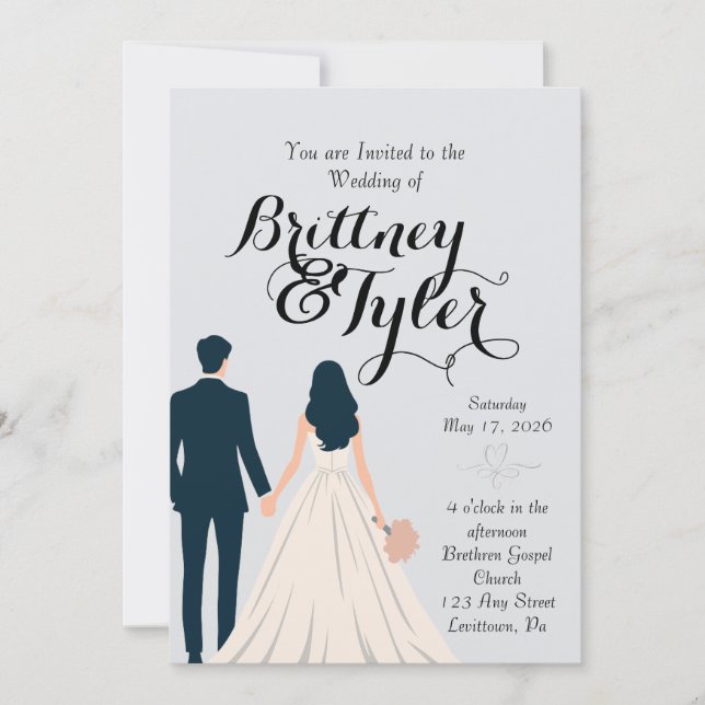 Faire-Part de Mariage Until Forever-Brittney (Devant)